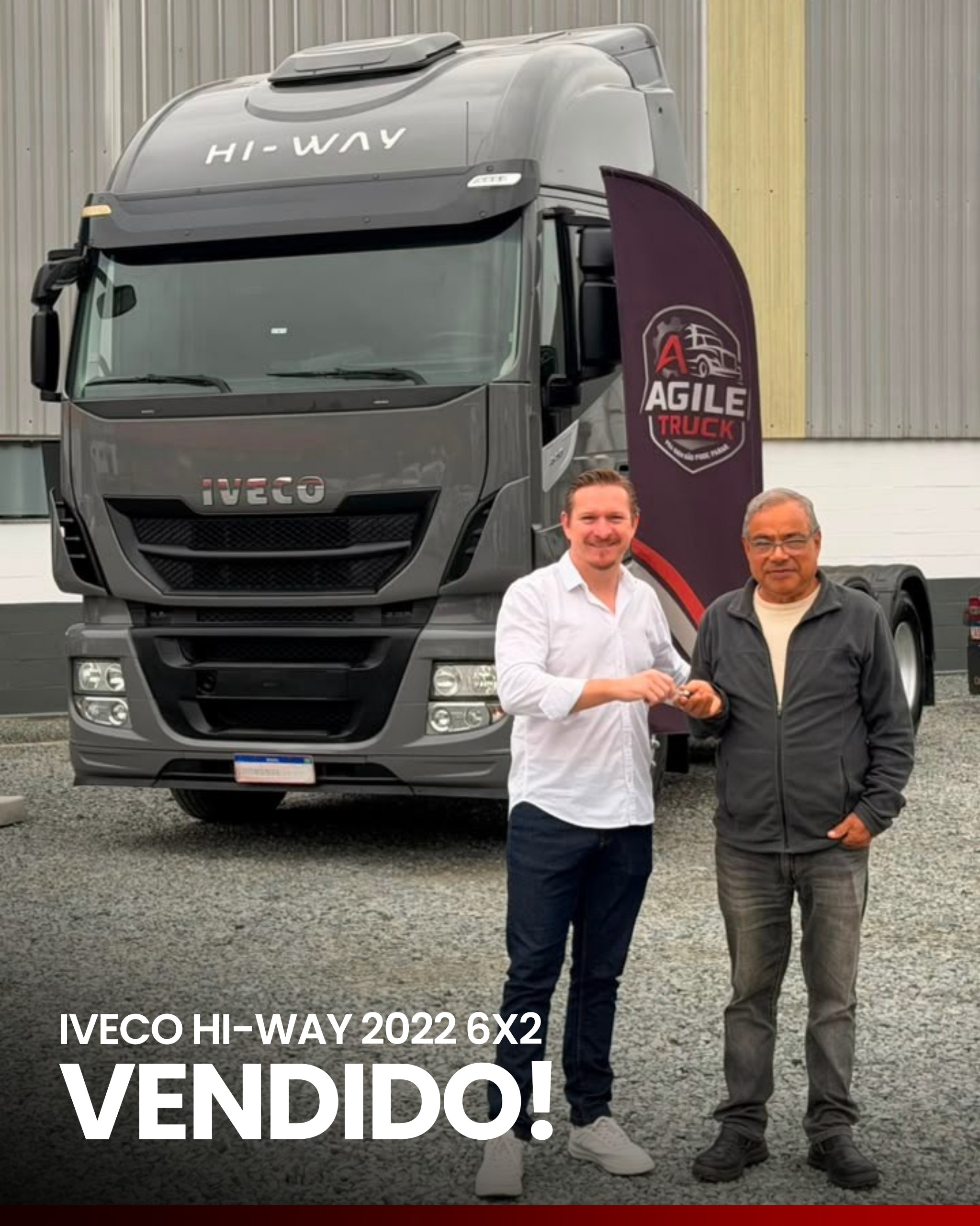 Iveco Hi-Way 2022 6X2 vendido pela Agile Caminhões